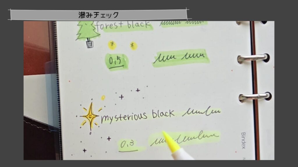 サクラボールサインが蛍光ペンで滲まないのか試した写真