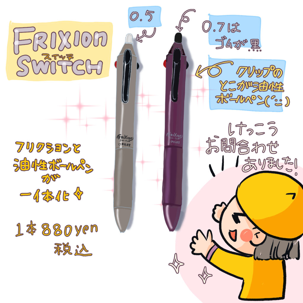 パイロットフリクションボールスイッチのイラスト